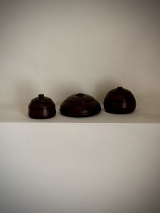 Boites rondes en bois